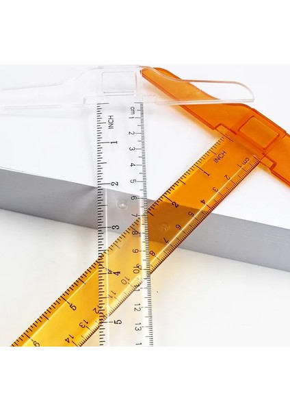Şeffaf Stil 30CM T-Cetvel Çizim Tasarım Cetvel 90 Derece Çizim T-Cetvel Bina Dik Açı Paralel Çizgi Işık ve Taşınabilir Iki Set (Yurt Dışından)