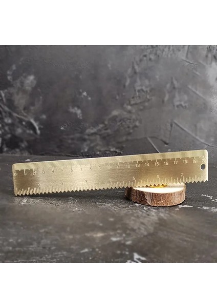 B-20CM Pirinç Tarzı 20CM Pirinç Dalga Düz Cetvel Bakır Dalga Okul Çocuklar Hediye Seti Ölçü Araçları 15CM18CM Metal Bakır Cetvel Kırtasiye Aksesuarları (Yurt Dışından)