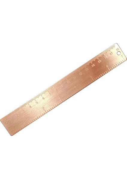 K-18CM Kırmızı Pirinç Tarzı 20CM Pirinç Düz Cetvel Okul Çocukları Hediye Seti Ölçü Aletleri 12CM 15CM 18CM Metal Bakır Cetvel Kawaii Kırtasiye Aksesuarları (Yurt Dışından)