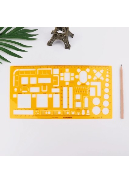 Iç Dekoratör Tasarımı Mobilya Düzeni Mimari Şablon Cetvel Çizimi AUG-23A (Yurt Dışından) fırsatları