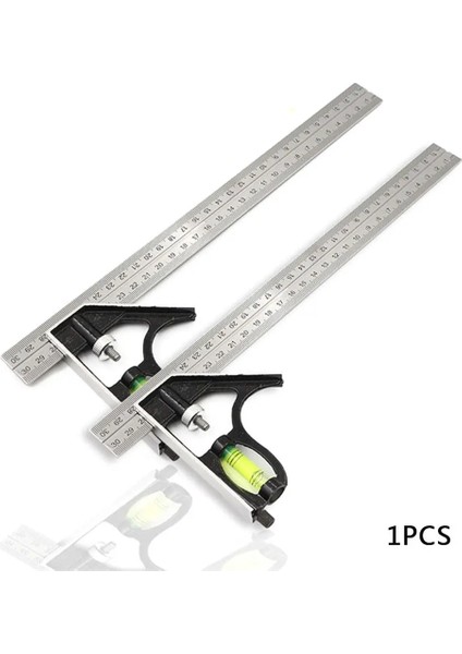 Açı Kare Ölçüm Aletleri Seti Hassas Paslanmaz Çelik Alüminyum Dayanıklı Ayarlanabilir Kombinasyon Su Terazisi (Yurt Dışından) fiyatları