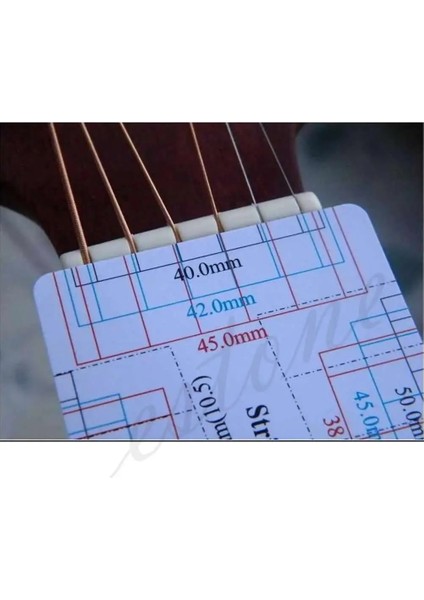 2021 Yeni Gitar Bas Dize Pitch Cetvel Ölçer Dize Eylem Ölçüm Gitar Luthier Aracı (Yurt Dışından)