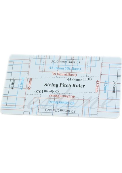 2021 Yeni Gitar Bas Dize Pitch Cetvel Ölçer Dize Eylem Ölçüm Gitar Luthier Aracı (Yurt Dışından) modelleri