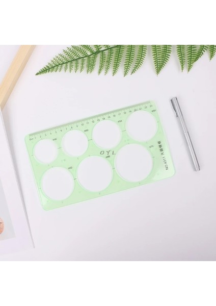 Plastik Cetvel Daireler Geometrik Şablon Cetvel Stencil Ölçme Öğrencileri Sıcak Okul Aksesuarları (Yurt Dışından) fiyatları