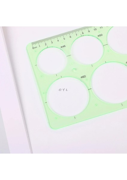 Plastik Cetvel Daireler Geometrik Şablon Cetvel Stencil Ölçme Öğrencileri Sıcak Okul Aksesuarları (Yurt Dışından) fırsatları