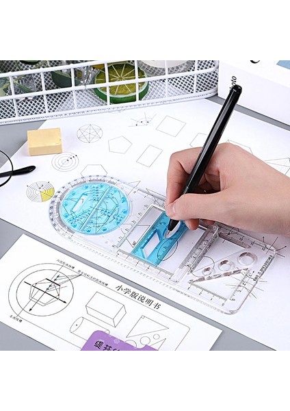 E Stili Çok Fonksiyonlu Geometrik Cetvel Geometrik Çizim Şablonu Çizim Cetvelleri Öğrencileri Için Ölçme Aracı Okul Ofis Malzemeleri (Yurt Dışından) indirimleri
