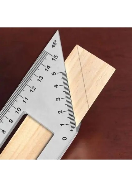 Bir Stil Çok Fonksiyonlu Kare Alüminyum Alaşım Derece Ölçer Açı Cetvel Ölçer Cetvel Araçları ile Ağaç Işleme Aracı Ölçme (Yurt Dışından)