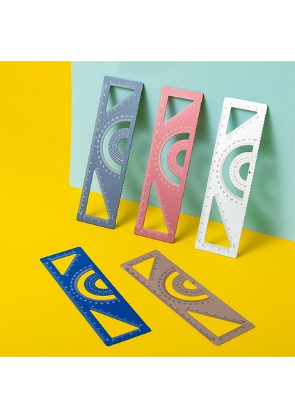 Stil 3 Stil Boyama Alüminyum Alaşımlı L-Kare Çok Fonksiyonlu Cetvel Seti Ofis Öğrenme Kırtasiye Iletki (Yurt Dışından) fiyatları