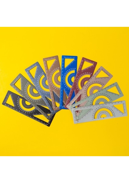 Stil 3 Stil Boyama Alüminyum Alaşımlı L-Kare Çok Fonksiyonlu Cetvel Seti Ofis Öğrenme Kırtasiye Iletki (Yurt Dışından) modelleri