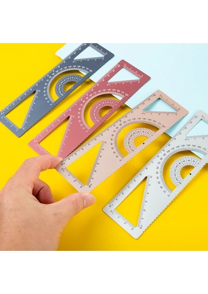 Stil 3 Stil Boyama Alüminyum Alaşımlı L-Kare Çok Fonksiyonlu Cetvel Seti Ofis Öğrenme Kırtasiye Iletki (Yurt Dışından) fırsatları