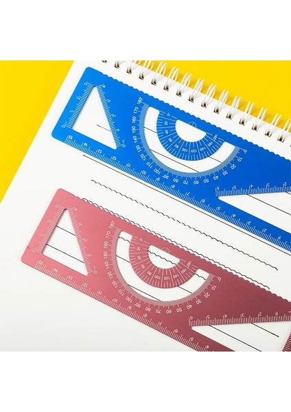 Stil 3 Stil Boyama Alüminyum Alaşımlı L-Kare Çok Fonksiyonlu Cetvel Seti Ofis Öğrenme Kırtasiye Iletki (Yurt Dışından) indirimleri