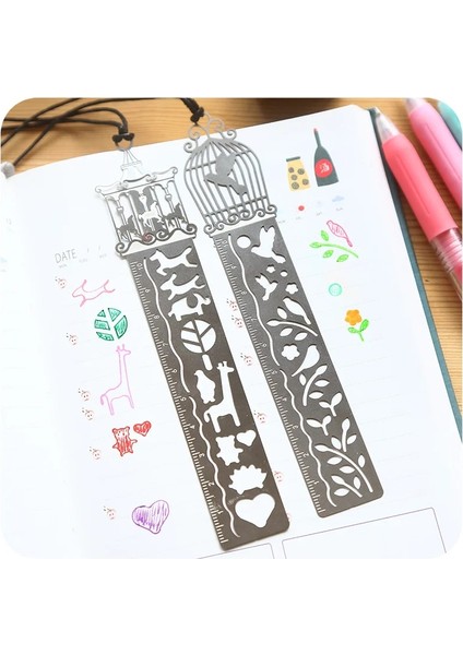 C Stili Ute Kawaii Yaratıcı At Birdcage Hollow Metal Imi Cetvel Çocuklar Için Düz Cetveller Aracı Öğrenci Hediye Okul Malzemeleri (Yurt Dışından) indirimleri