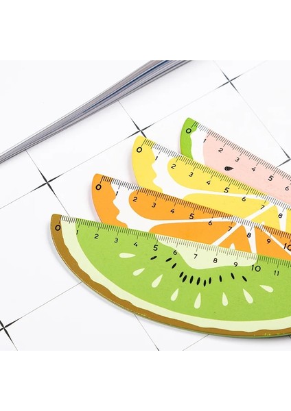 Turuncu Tarzı 15 cm Kawaii Karikatür Meyve Karpuz Ahşap Cetvel Ölçme Düz Cetvel Aracı Promosyon Hediyelik Kırtasiye (Yurt Dışından) fırsatları