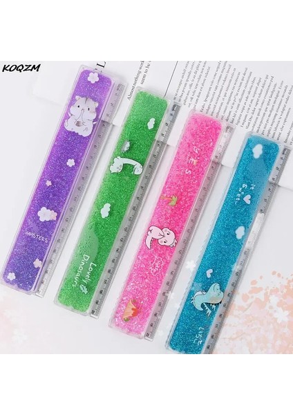 A5 Stili Sevimli Kız Cetvel Akış Kum Cetvel Yağ Akış Cetvel Tatlı Cetvel Kız Çizim Şablonu Ofis Okul Kız Öğrenciler Cetvel (Yurt Dışından) modelleri