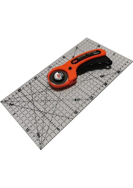 BG2297 Stili 1 Takım Patchwork Cetvel Dıy Aracı Giyim Çizim Patchwork Aracı Set Yuvarlak Bıçak Artı 30*15CM Patchwork Kesme Kuralı (Yurt Dışından)
