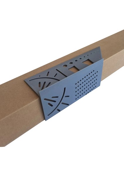 Gri Tarzı Ahşap Işleme Cetvel Çok Fonksiyonlu Açı Cetvel 3D Gönye Açı Ölçme Ölçer Kare Boyutu Işaretleme Ölçme Marangoz Aracı (Yurt Dışından) fırsatları