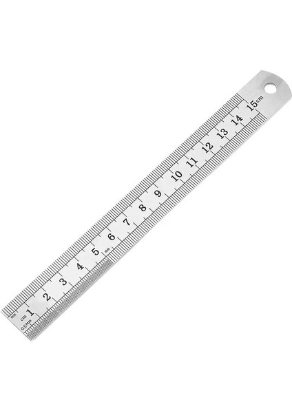 150MM Tarzı Dikiş Ayağı Dikiş Paslanmaz Çelik Metal Düz Cetvel Hassas Çift Taraflı Ölçme Aleti Cetvel (Yurt Dışından)