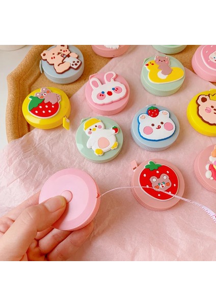 No.7 Tarzı Ins Kawaii Mezura Mini Karikatür Taşınabilir Metre Cetvel Bel Ölçüm Yükseklik Ölçüm Giyim Yumuşak Cetvel (Yurt Dışından) fırsatları