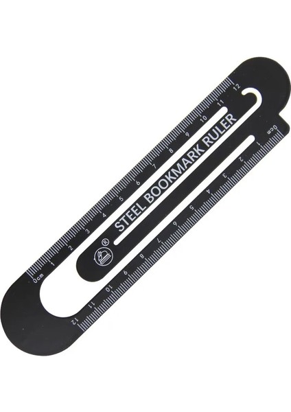 Siyah 12CM Tarzı 12CM Beyaz Siyah Renk Çelik Imi Cetvel, Cep Boyu Iletki Cetvel Metal Klip Kırtasiye Ofis Okul Öğrencisi F593 (Yurt Dışından)
