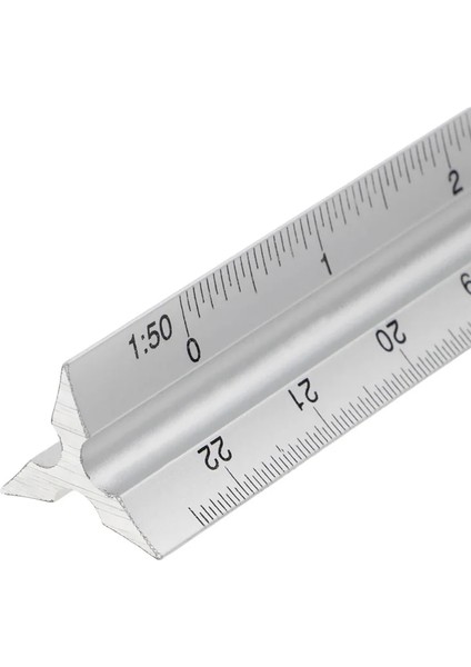 30CM Alüminyum Metal Üçgen Ölçekli Mimar Mühendis Teknik Cetvel 12" (Yurt Dışından) fiyatları