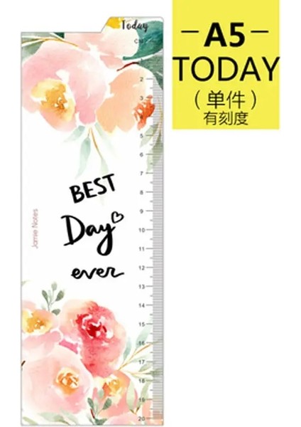 A5 Cetvel Stili A5 A6 Hafta Ay Pp Mat Buzlu Plaka Bugün Cetvel Iç Kağıt Aralayıcı Planlayıcı Filofax Organizatör Bölücü Ayırıcı Sayfa (Yurt Dışından)