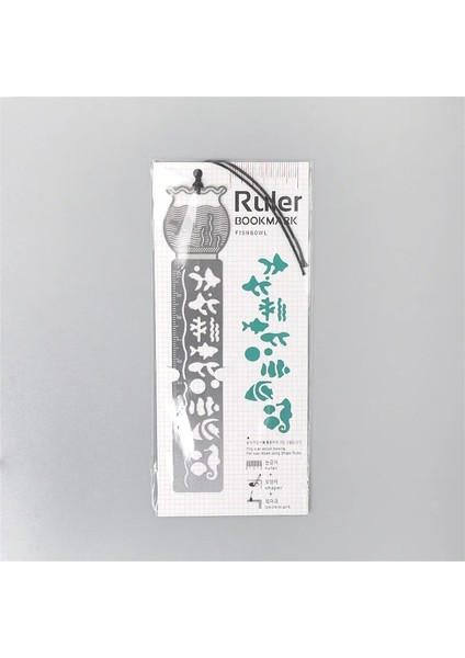 Balık Tankı Tarzı Yeni Retro Hollow Zarif Metal Imi Ölçekli Cetvel Yaratıcı Çok Fonksiyonlu Boyama Simgesi Modeli Cetvel Okul Malzemeleri (Yurt Dışından)