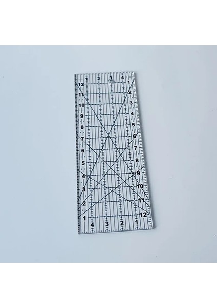 5 13CM Tarzı Yaratıcı Sepet Desen Şablonu Çok Fonksiyonlu Akrilik El Yapımı Dikiş Cetvel Pratik Dıy Kapitone Araçları Dikiş Cetvel SP99 (Yurt Dışından)