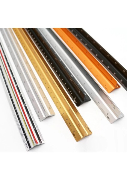 No.1 Tarzı 12 "alüminyum Mimar Ölçekli Üçgen Ölçekli Cetvel Blueprint Için Üçgen Cetvel Ressamlığı Cetvel Mimar Cetvel (Yurt Dışından) indirimleri