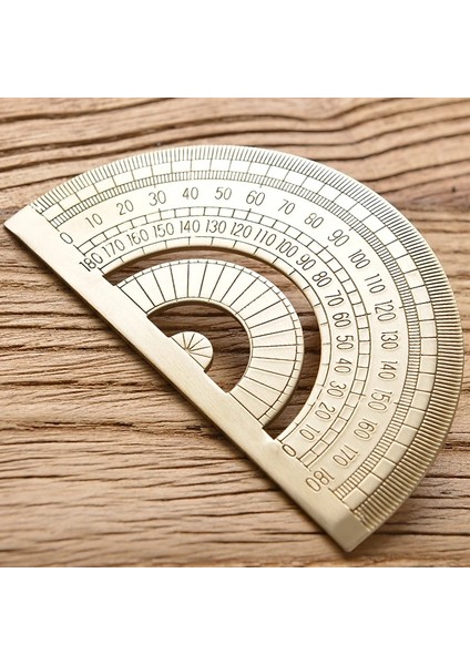 15CM Cetvel Stili Retro Pirinç Düz Cetvel Öğrenci Okul Ofis Kırtasiye Metal Üçgen Cetveller Iletki Boyama Çizim Ölçme Araçları (Yurt Dışından) indirimleri