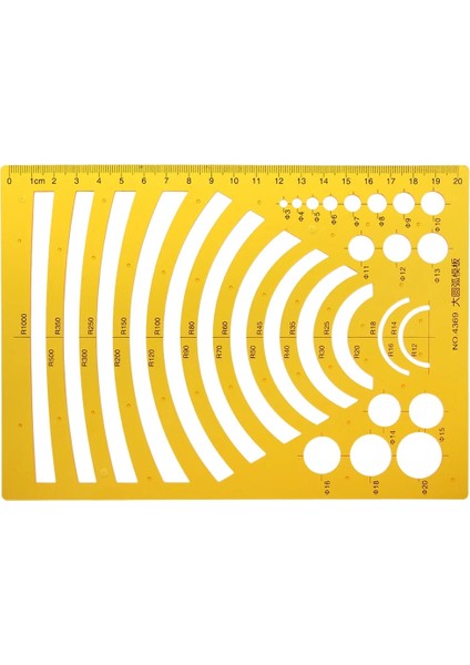 NO.481 Stili K Rercles Kareler Üçgen Geometrik Şablon Cetvel Stencil Ölçme Aracı &dro (Yurt Dışından)