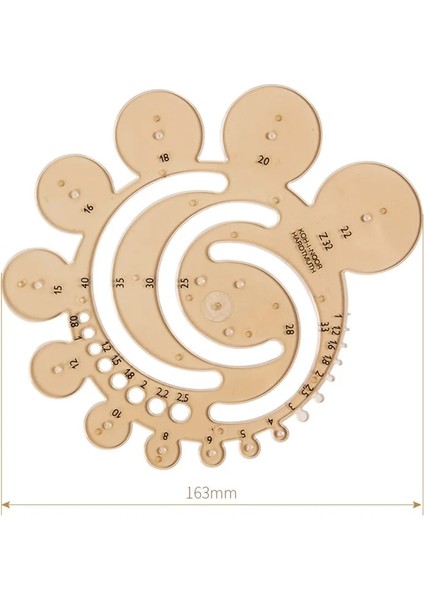 1 Adet Tarzı Gh Sinde Yarıçap Cetveli, Profesyonel Ölçme ve Haritalama Aracı Cetveli, On Stil, Çok Amaçlı Şablon Cetveli (Yurt Dışından)