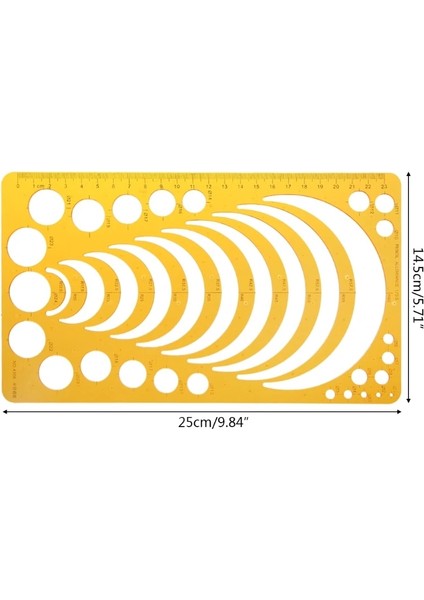 No.7 Tarzı 23 Stil Cetvel Dayanıklı K Reçine Askeri Çizim Mobilya Inşaat Mimarı Şablon Hazırlama Cetvel Stencil Ölçme Aracı (Yurt Dışından)