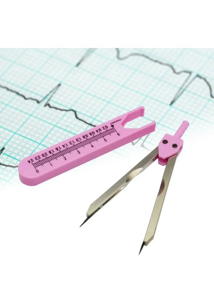 Rastgele Renk. Stil Yüksek Hassasiyetli Ekg Kaliperleri Cetvel Elektrokardiyogram Bölücü Öğrenciler Çalışma Ölçme Cetvel Aracı (Yurt Dışından)