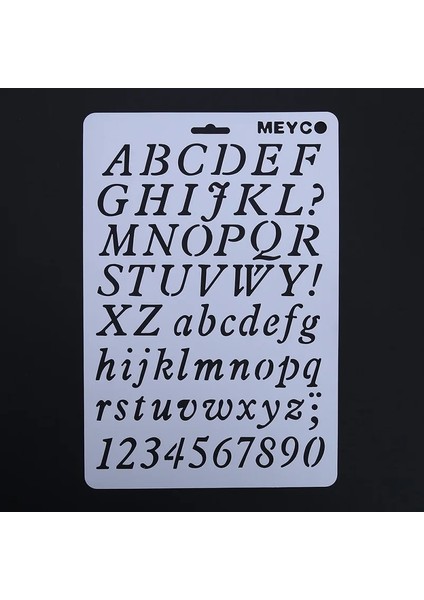 C Tarzı Alfabe Ingilizce Harfler Dıy Katmanlı Şablonlar Boyama Karalama Defteri Içi Boş Şablon Çizim Aracı Cetvel Albümü Dekoratif Şablon (Yurt Dışından)