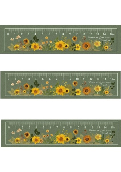 Turuncu Tarzı 15CM Papatya Gül Cetvel Şeffaf Diy Çizim Araçları Öğrenci Çiçek Akrilik Ölçme Cetveller Taze Basit Okul Ofis Malzemeleri (Yurt Dışından)