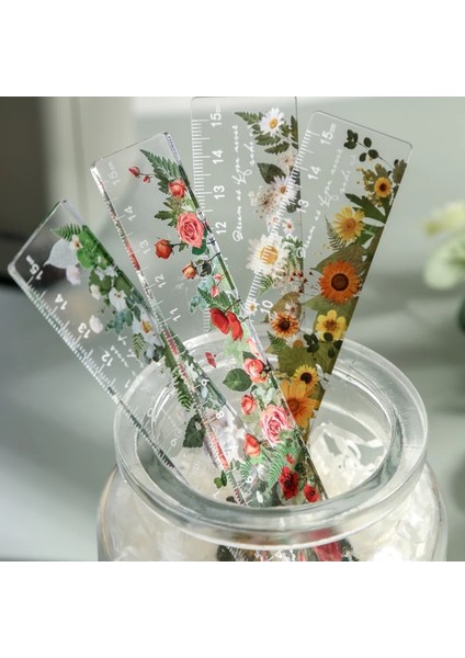 Turuncu Tarzı 15CM Papatya Gül Cetvel Şeffaf Diy Çizim Araçları Öğrenci Çiçek Akrilik Ölçme Cetveller Taze Basit Okul Ofis Malzemeleri (Yurt Dışından) fiyatları