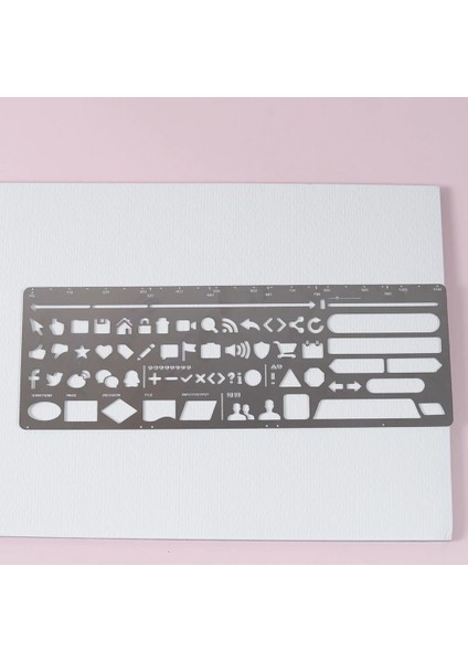 158X78 Mm'lik Bir Stil 1 Adet Metal Çizim Stencil Çok Fonksiyonlu Kedi Içi Boş Cetvel Şablon Imi Günlüğü Albümü Dergisi Scrapbooking Kırtasiye Cetvel (Yurt Dışından) fiyatları