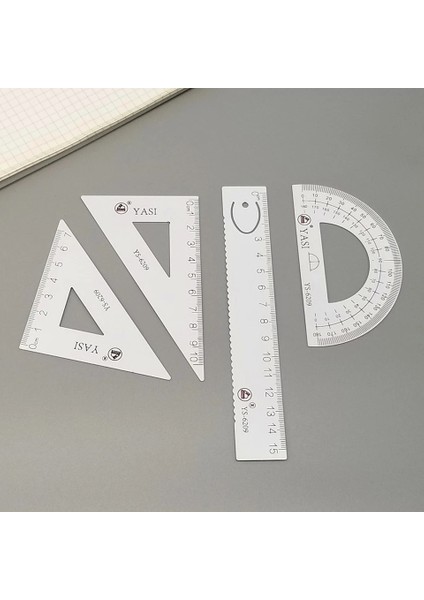 1 Adet Gümüş Tarzı Yeni Alüminyum Alaşımlı Cetvel Alüminyum Iletki Öğrencileri Matematik Geometri Metal Üçgen Cetvel Seti Ofis Okul Malzemesi (Yurt Dışından)