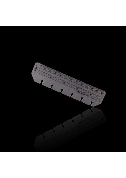 A7 Stili Yüzükler Için Bookmark Cetvel Defter 6 Delik A5 Kişisel Boyut Elastik Çizim Aracı Planlayıcı ve Organizatör Için Yumuşak Plastik Bölme (Yurt Dışından)