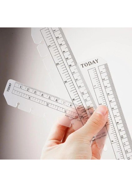 A7 Stili Yüzükler Için Bookmark Cetvel Defter 6 Delik A5 Kişisel Boyut Elastik Çizim Aracı Planlayıcı ve Organizatör Için Yumuşak Plastik Bölme (Yurt Dışından) modelleri