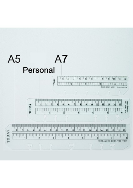 A7 Stili Yüzükler Için Bookmark Cetvel Defter 6 Delik A5 Kişisel Boyut Elastik Çizim Aracı Planlayıcı ve Organizatör Için Yumuşak Plastik Bölme (Yurt Dışından) fırsatları
