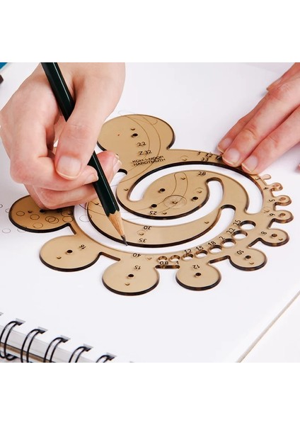 1 Adet Tarzı Gh Sinde Yarıçap Cetveli, Profesyonel Ölçme ve Haritalama Aracı Cetveli, On Stil, Çok Amaçlı Şablon Cetveli (Yurt Dışından) modelleri