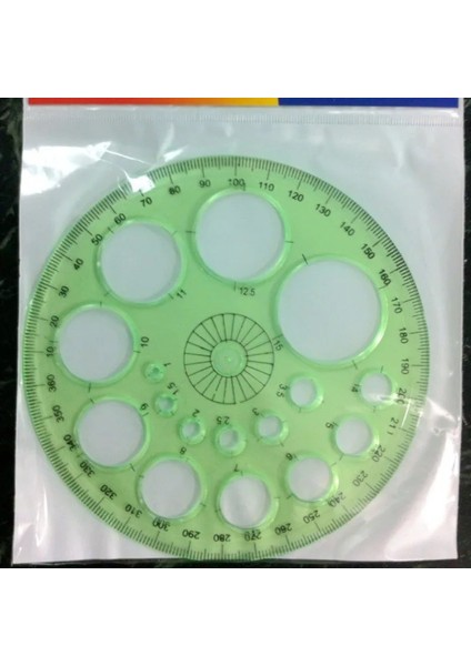 Ellen Brook Tationery 360 Derece Yuvarlak Cetvel Şeffaf Daire Ofis Okul Hazırlama Tedarik Iletki Şablonu (Yurt Dışından) modelleri