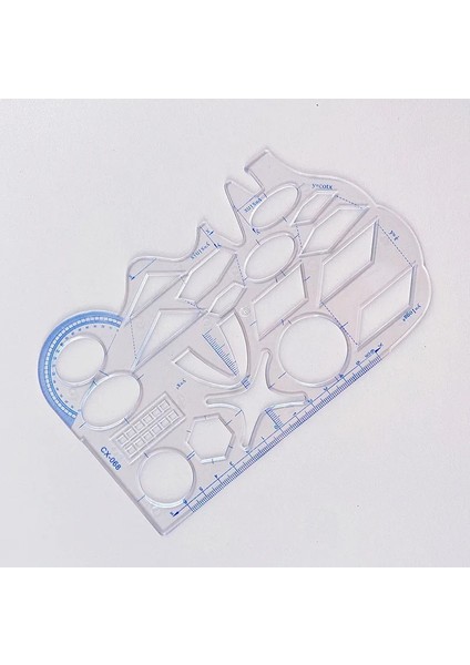 D 2 Adet Tarzı Dönebilen Çizim Şablonu Sanat Tasarımı Inşaat Mimarı Stereo Geometri Daire Çizimi Ölçme Ölçeği Cetvel (Yurt Dışından)