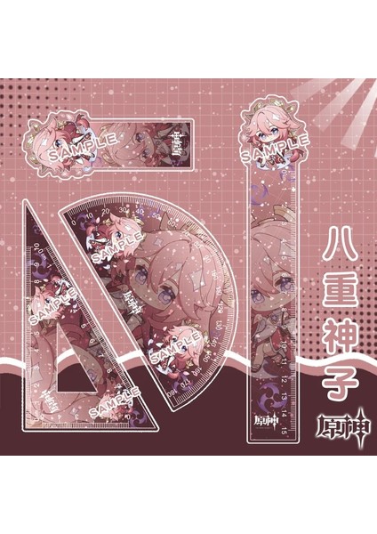No.5 Tarzı Anime Oyun Cetveller Karikatür Ge Etki Cetvel Kawaii Şekil Çalışması Animasyon Çevre Birimleri Nötr Yazı Malzemeleri Kırtasiye (Yurt Dışından)