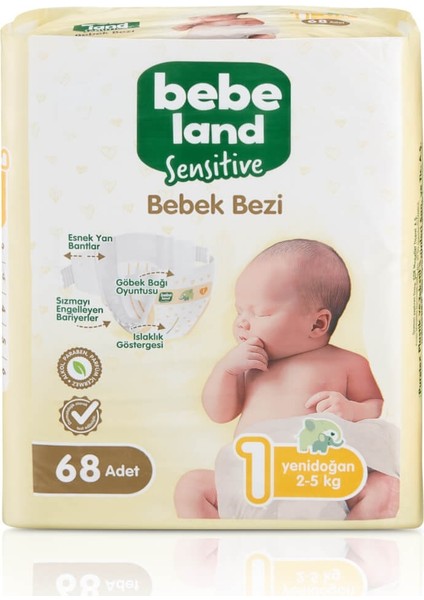 Sensitive Bebek Bezi Yenidoğan 1 Numara 68’li