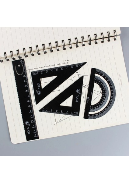 1 Adet Gümüş Tarzı Yeni Alüminyum Alaşımlı Cetvel Alüminyum Iletki Öğrencileri Matematik Geometri Metal Üçgen Cetvel Seti Ofis Okul Malzemesi (Yurt Dışından) fiyatları