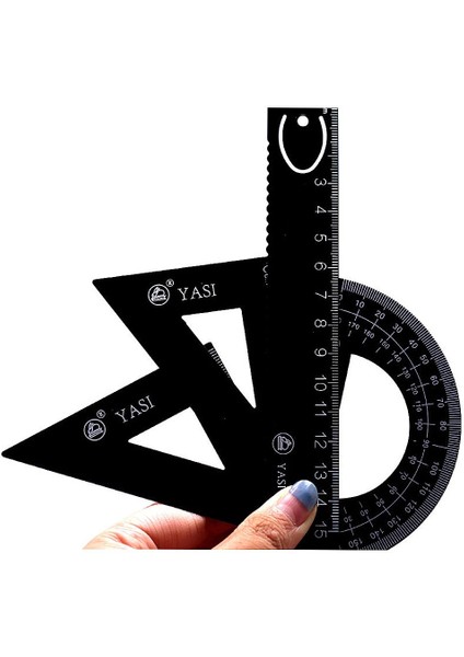 1 Adet Gümüş Tarzı Yeni Alüminyum Alaşımlı Cetvel Alüminyum Iletki Öğrencileri Matematik Geometri Metal Üçgen Cetvel Seti Ofis Okul Malzemesi (Yurt Dışından) modelleri
