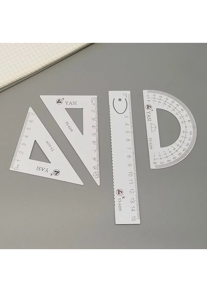 1 Adet Gümüş Tarzı Yeni Alüminyum Alaşımlı Cetvel Alüminyum Iletki Öğrencileri Matematik Geometri Metal Üçgen Cetvel Seti Ofis Okul Malzemesi (Yurt Dışından) fırsatları