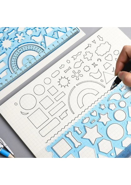 Pembe Tarzı Öğrenciler Için 3 Adet Geometrik Cetvel Matematik Çizim Çizim Araçları Öğrenme Boyama Çocuk Bulmaca Oyuncaklar Spirograph Sanat Araçları (Yurt Dışından)